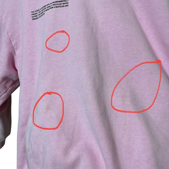 Pangaia 365 Organic Cotton Hoodie Women’s Size Small Pink Oversized Pullover - Picture 10 of 10